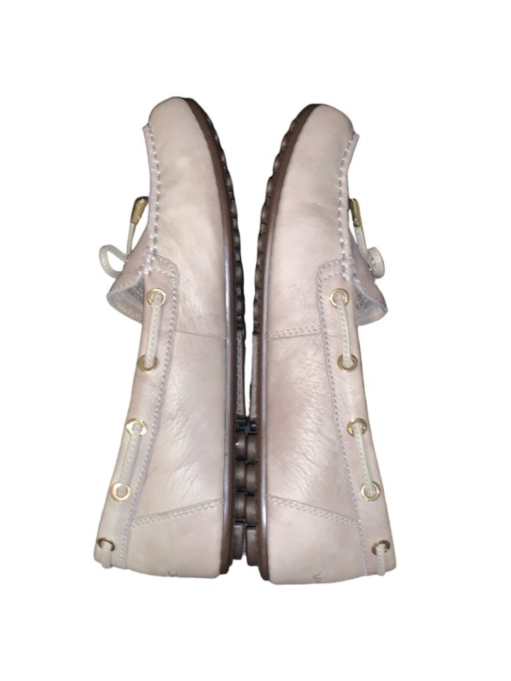 Vionic Women's Honor Virgina Loafer Size 8.5 Beige Leather Preppy Driving Shoe - Picture 4 of 7